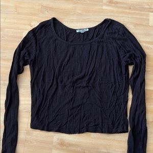 Charlotte Russe black long sleeves top